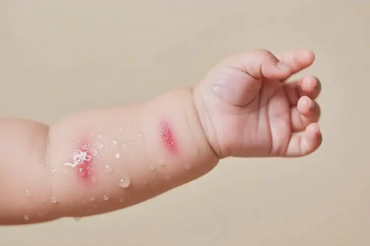 新生兒四肢偶爾起濕疹能徹底自愈嗎(圖3)