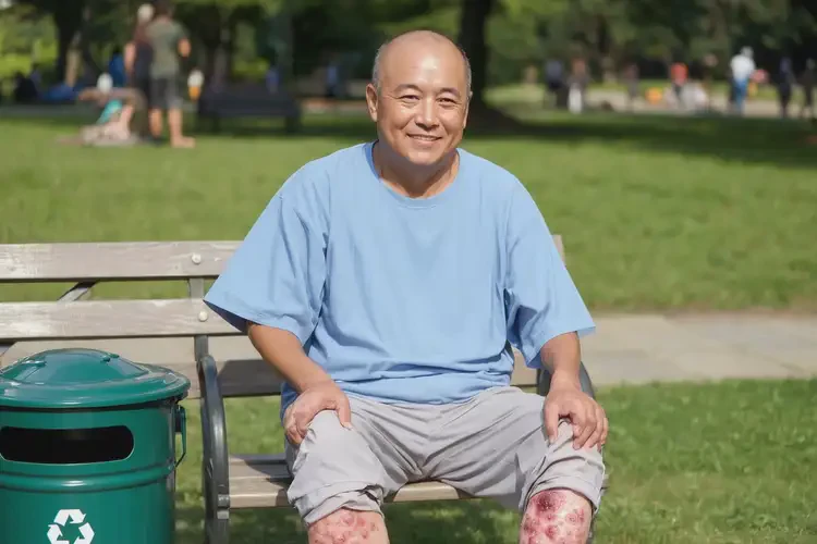 男人小腿出濕疹不管它會自己自愈嗎(圖1)