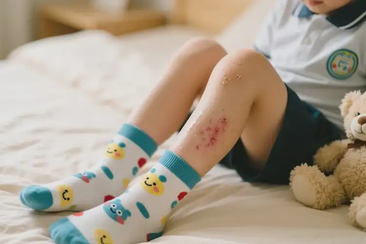 小學(xué)生小腿上偶爾起濕疹能徹底自愈嗎(圖2)