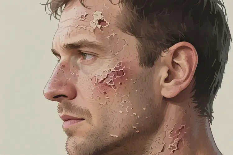 男人臉上經(jīng)常長濕疹能不能根治(圖3)