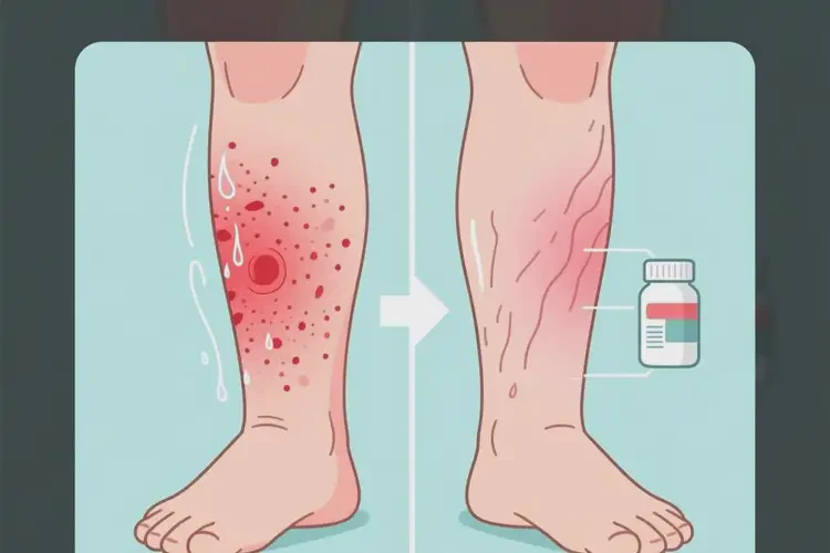 男人小腿長(zhǎng)濕疹能夠徹底治愈嗎(圖2)