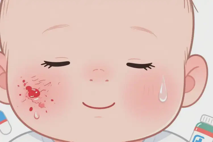 小兒面部長濕疹不管它會自己痊愈嗎(圖3)