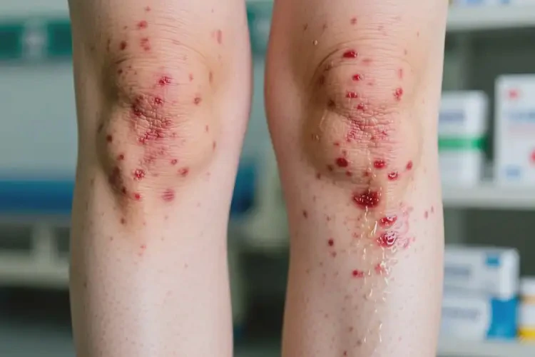 女性小腿上經(jīng)常起濕疹不管它會自己痊愈嗎(圖3)