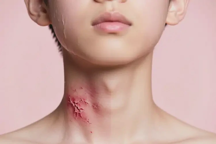 青少年脖子上起濕疹不管它會自己自愈嗎(圖1)