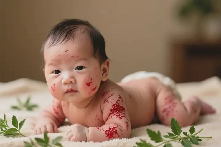 小兒全身出現(xiàn)濕疹不管它會(huì)自己自愈嗎(圖4)