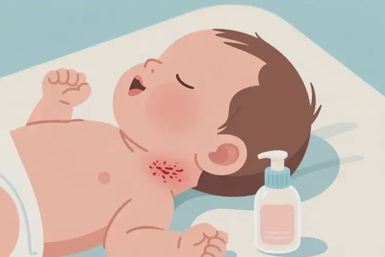 新生兒脖子偶爾起濕疹可以徹底自愈嗎(圖2)