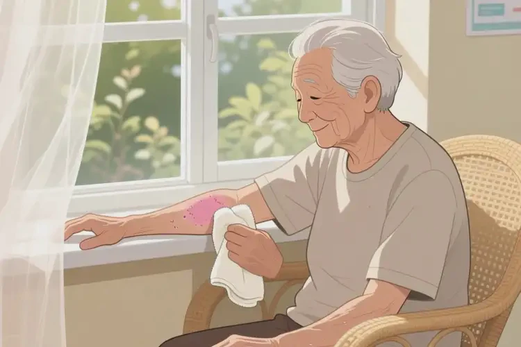 高齡老人手臂上容易起濕疹不管它會(huì)自己好嗎(圖3)