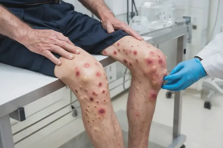 男性小腿上有濕疹不管它會(huì)自己痊愈嗎(圖3)