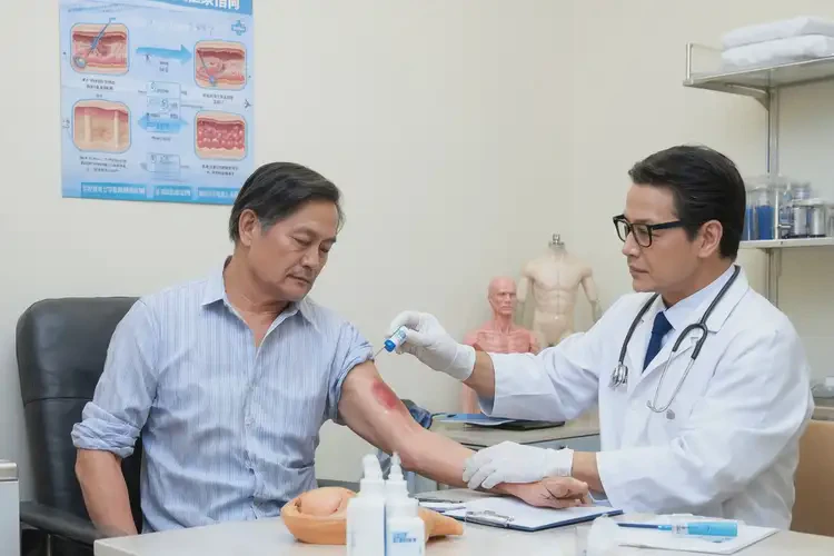 男人手臂上有濕疹不管它會自己痊愈嗎(圖3)