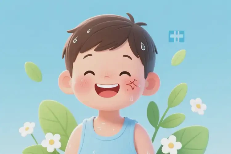 兒童脖子上起濕疹不管它會自己自愈嗎(圖4)