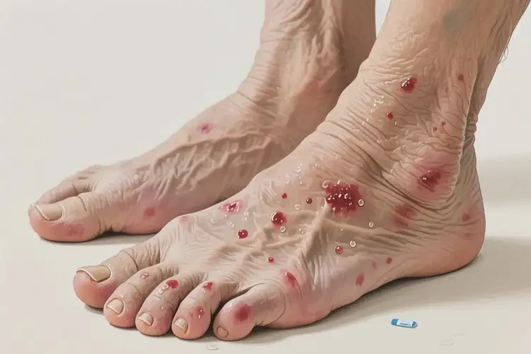 高龄老人脚上有湿疹不管它会自己痊愈吗(图3)