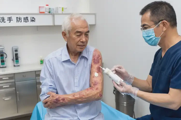 高齡老人手臂上起濕疹可以徹底自愈嗎(圖3)