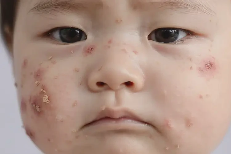 宝宝面部出现湿疹能彻底自愈吗(图4)