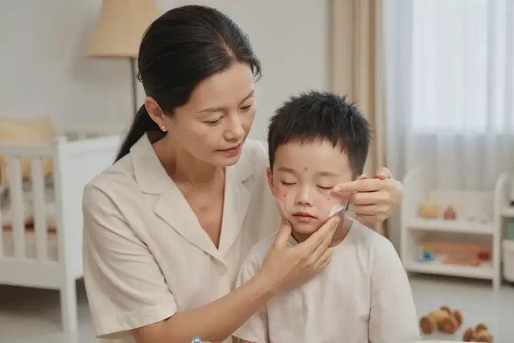 兒童面部偶爾長濕疹不管它會自己好嗎(圖3)