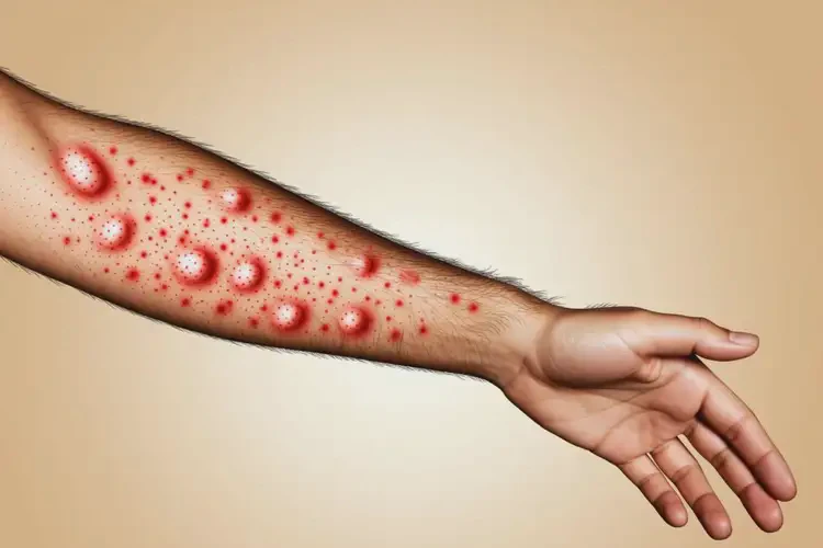 男性手臂上容易起濕疹可以徹底自愈嗎(圖4)