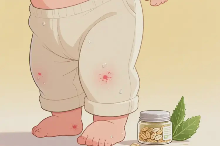 小兒大腿上出現(xiàn)濕疹可以徹底自愈嗎(圖4)