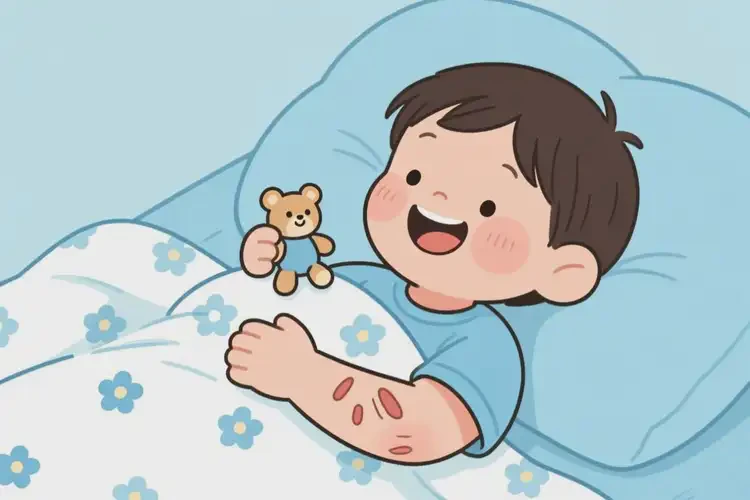 幼兒手臂出現(xiàn)濕疹可以徹底自愈嗎(圖2)