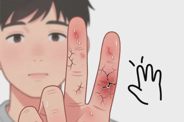 男生手上長(zhǎng)濕疹不管它會(huì)自己好嗎(圖1)