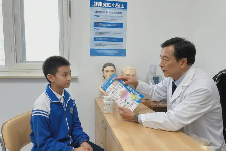 中學(xué)生臉上經(jīng)常起濕疹不管它會(huì)自己痊愈嗎(圖1)