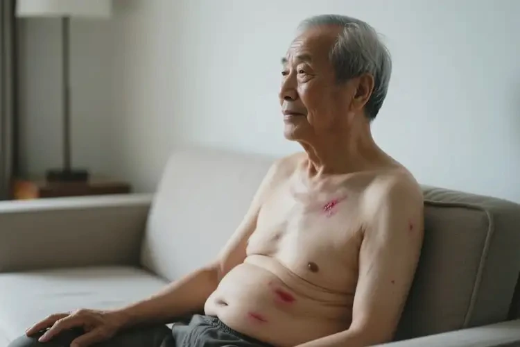 老年人肚子上偶爾長濕疹不管它會自己好嗎(圖4)