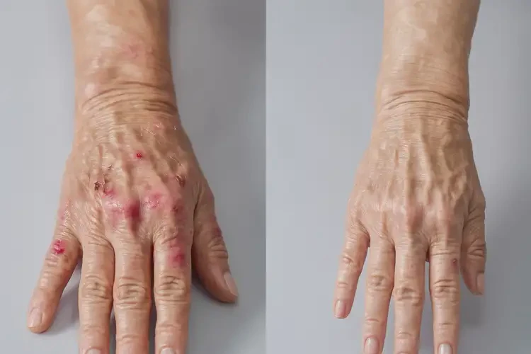 老人手上容易長濕疹能夠徹底治愈嗎(圖2)