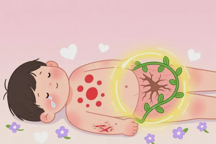 少兒肚子上起濕疹可不可以根治(圖3)