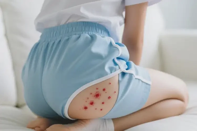 中學生屁股經(jīng)常長濕疹不管它會自己好嗎(圖1)