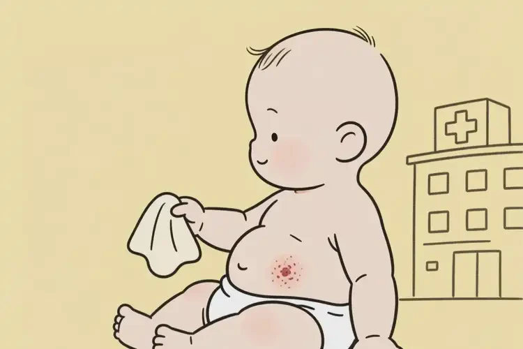 寶寶肚子長濕疹不管它會自己自愈嗎(圖1)