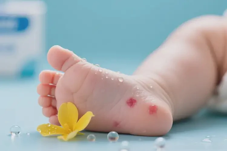 嬰幼兒腳上偶爾長濕疹能徹底自愈嗎(圖1)