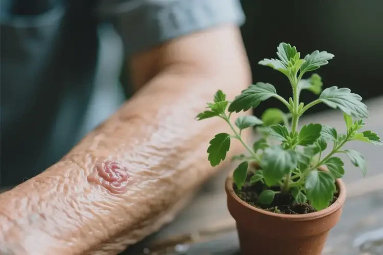 老人手臂上經(jīng)常長濕疹可不可以根治(圖1)