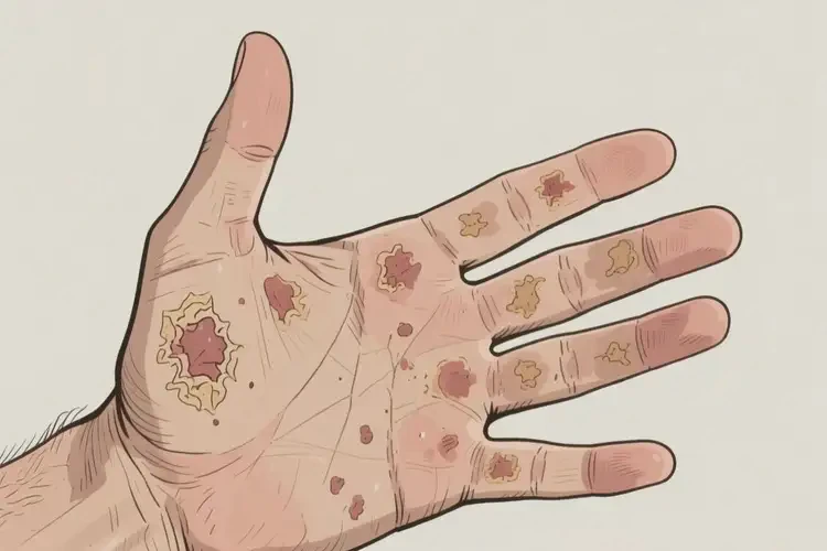 男性手上容易起濕疹不管它會自己自愈嗎(圖1)