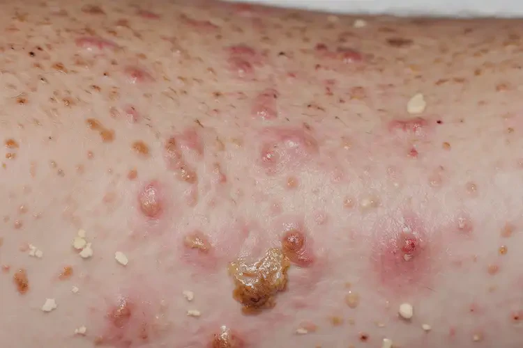 大學(xué)生小腿上出濕疹不管它會(huì)自己痊愈嗎(圖2)