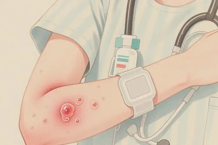 女生手臂起濕疹能靠自己自愈嗎(圖1)