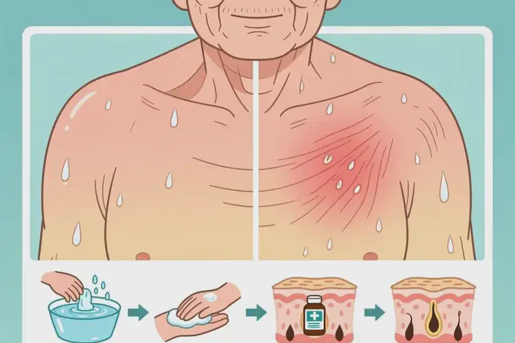 老人身上出濕疹可以徹底自愈嗎(圖2)