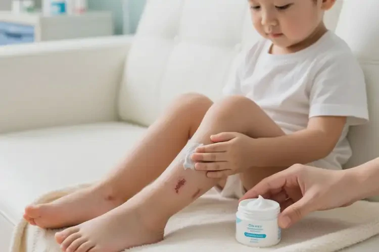 少兒小腿上經(jīng)常起濕疹不管它會(huì)自己好嗎(圖1)