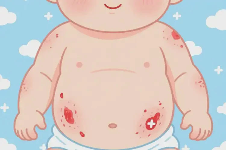 寶寶肚子長濕疹不管它會自己自愈嗎(圖4)