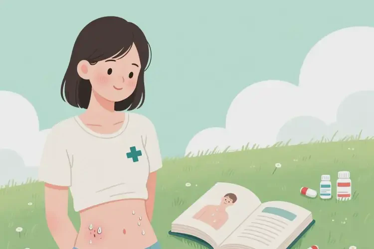 青年人肚子偶爾起濕疹可不可以徹底自愈(圖1)