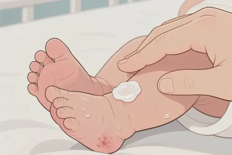 新生兒腳上起濕疹可不可以徹底自愈(圖3)