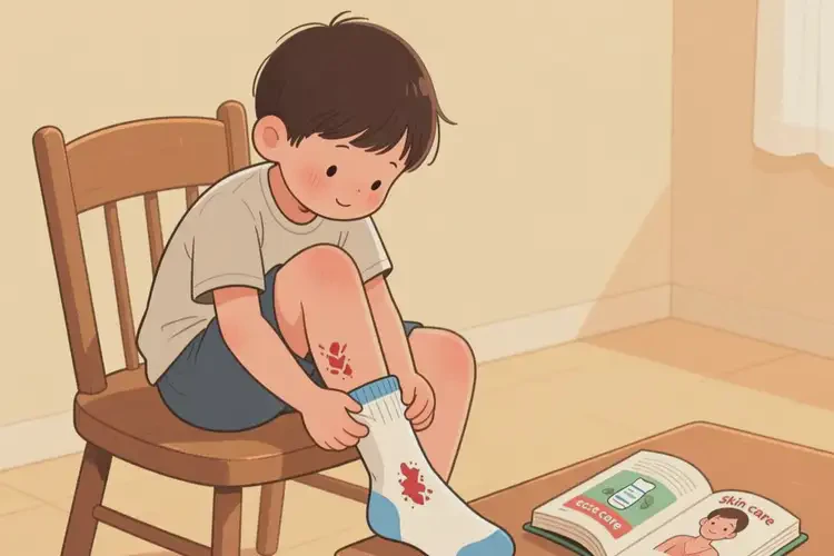 小学生脚上经常起湿疹不管它会自己自愈吗(图1)