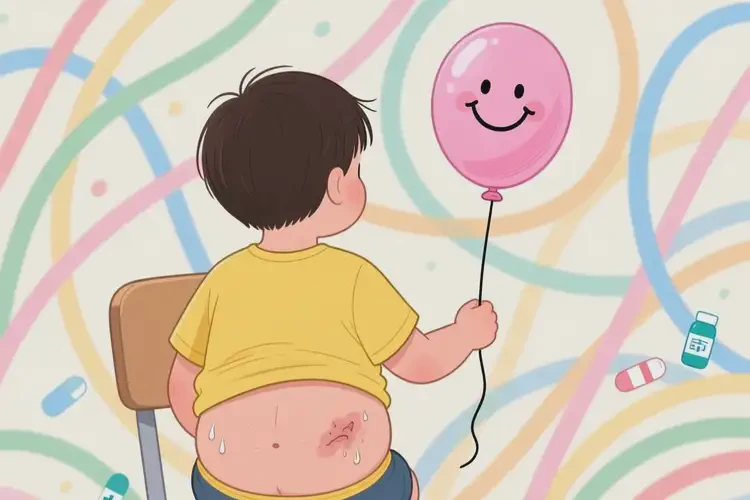 小孩肚子上經(jīng)常起濕疹可不可以徹底自愈(圖1)