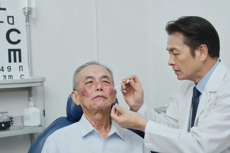 老年人臉上出濕疹不管它會自己好嗎(圖3)