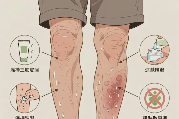 老人身上出濕疹可以徹底自愈嗎(圖1)