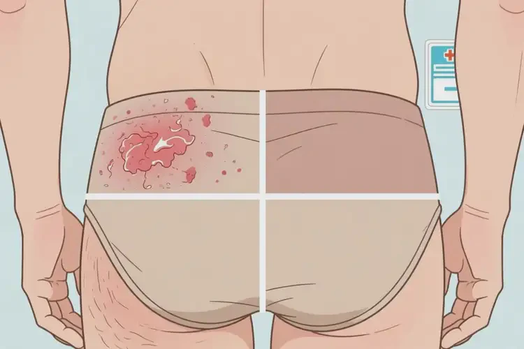 男性屁股有濕疹可以徹底自愈嗎(圖1)