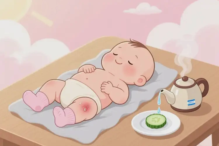 宝宝屁股上出湿疹可不可以彻底自愈(图2)