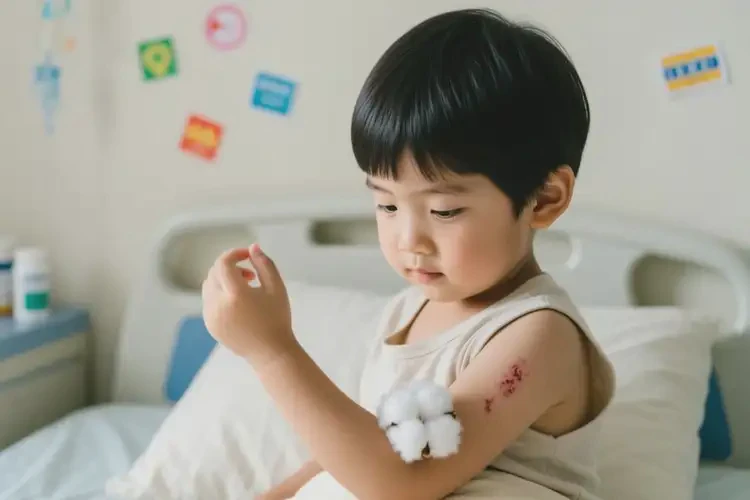 孩子手臂起濕疹能夠徹底治愈嗎(圖2)