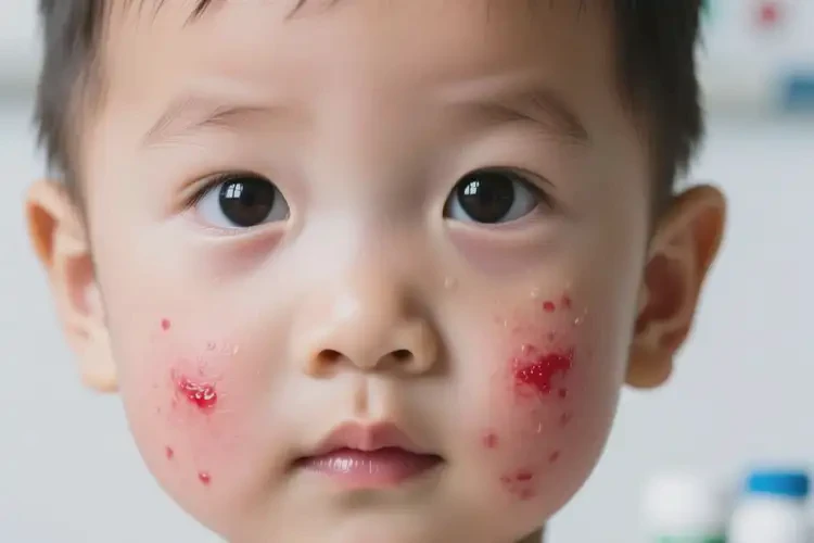 小孩面部出現(xiàn)濕疹不管它會自己自愈嗎(圖4)