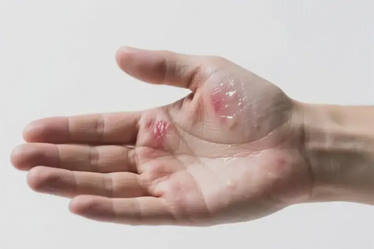 男性手上经常起湿疹能靠自己自愈吗(图1)