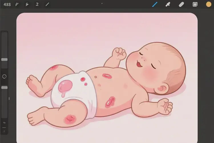 新生兒屁股長濕疹能徹底自愈嗎(圖3)