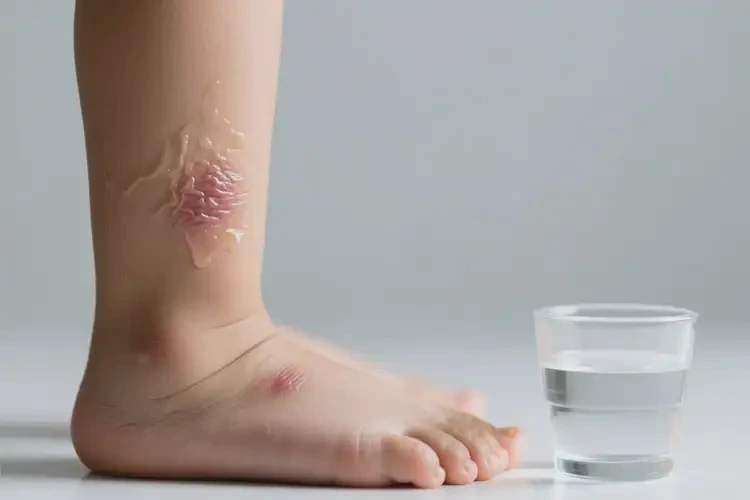 小孩腳上出現(xiàn)濕疹可不可以根治(圖1)