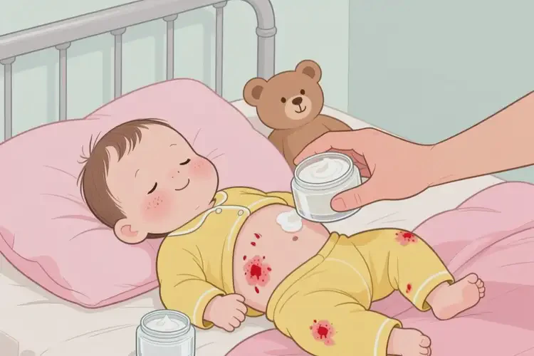 幼儿肚子上长湿疹不管它会自己痊愈吗(图3)